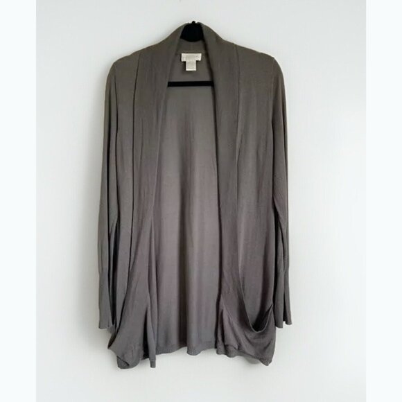 Soft Surroundings Sweaters - Soft Surroundings Women’s Gray Everyday Cardigan Small Minimalist Lightweight